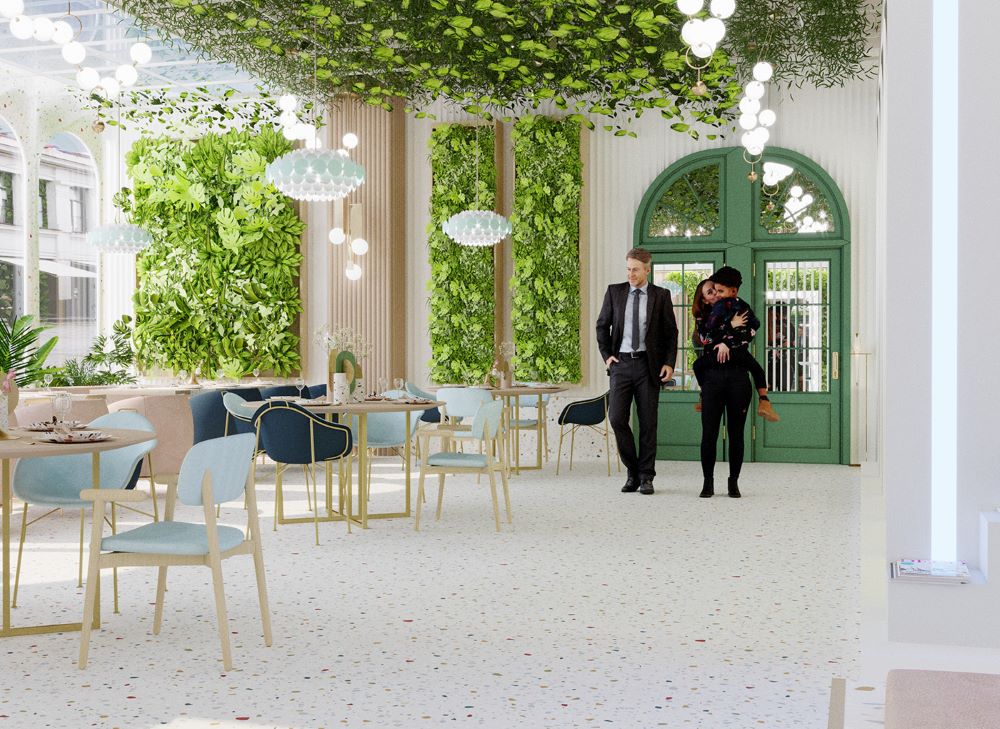 cafe-restornis proeqti sastumrostvis